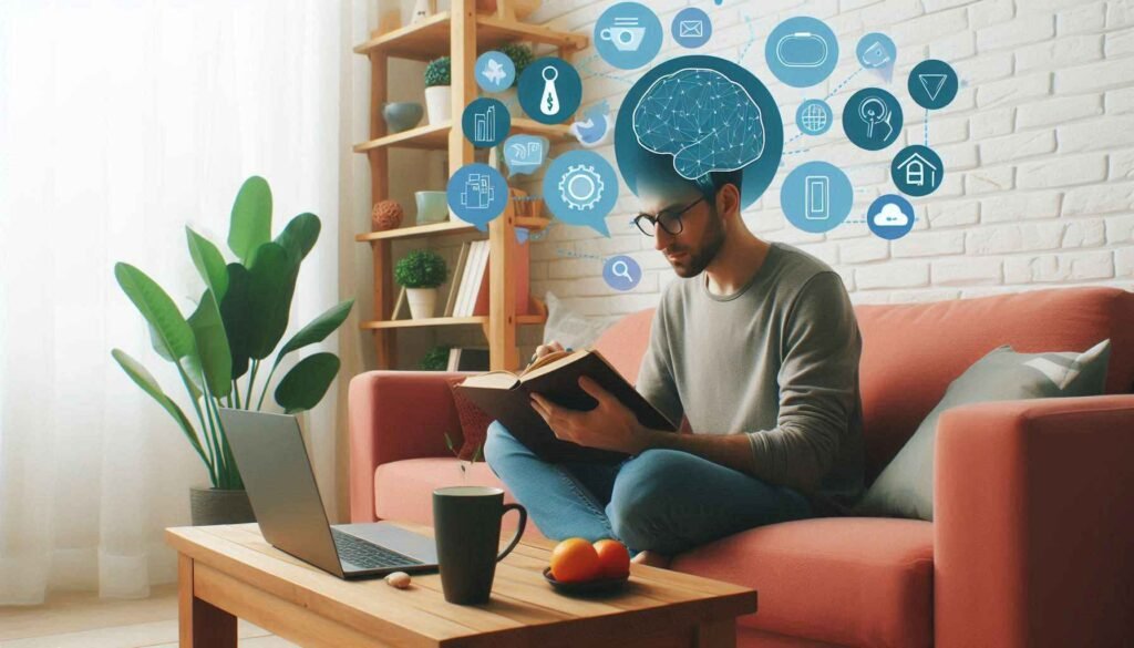 "Person accessing online therapy session through a laptop, symbolizing virtual mental health care options."