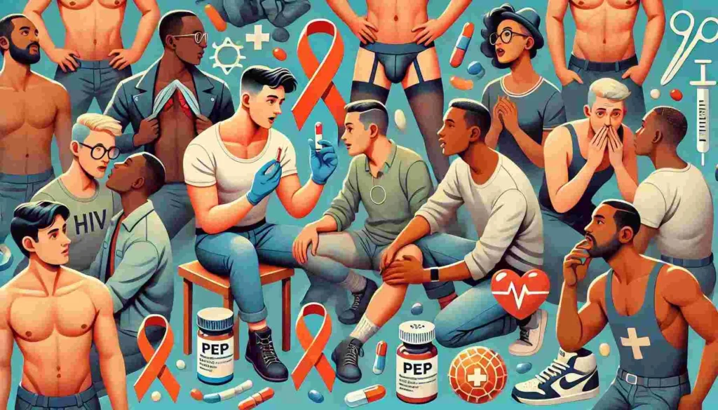 A person holding PrEP and PEP medication bottles, symbolizing HIV prevention options.